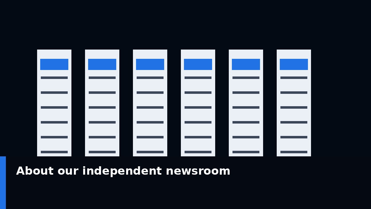 Independent newsroom and community reporting illustration